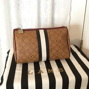 L.A.M.B. Lipstick Saddle Cosmetic Makeup Bag